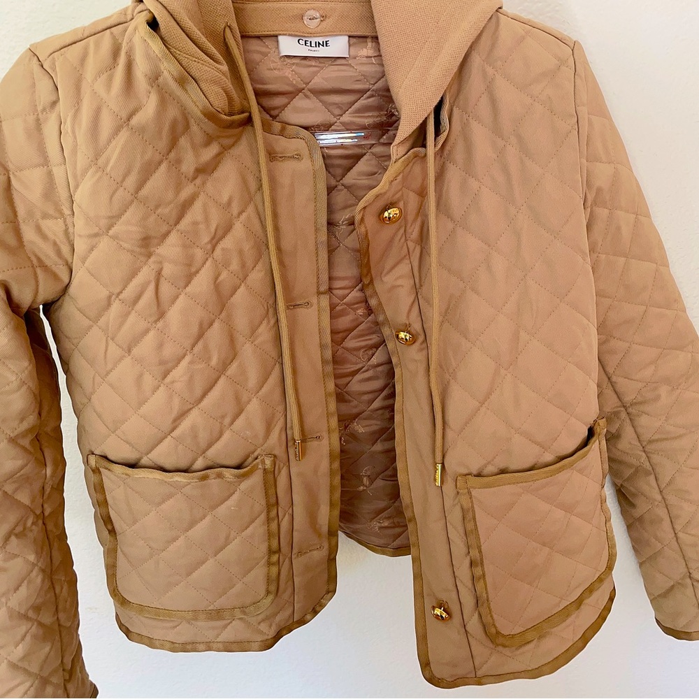 Missing A Button- Celine Quilted Jacket With Remo… - image 1